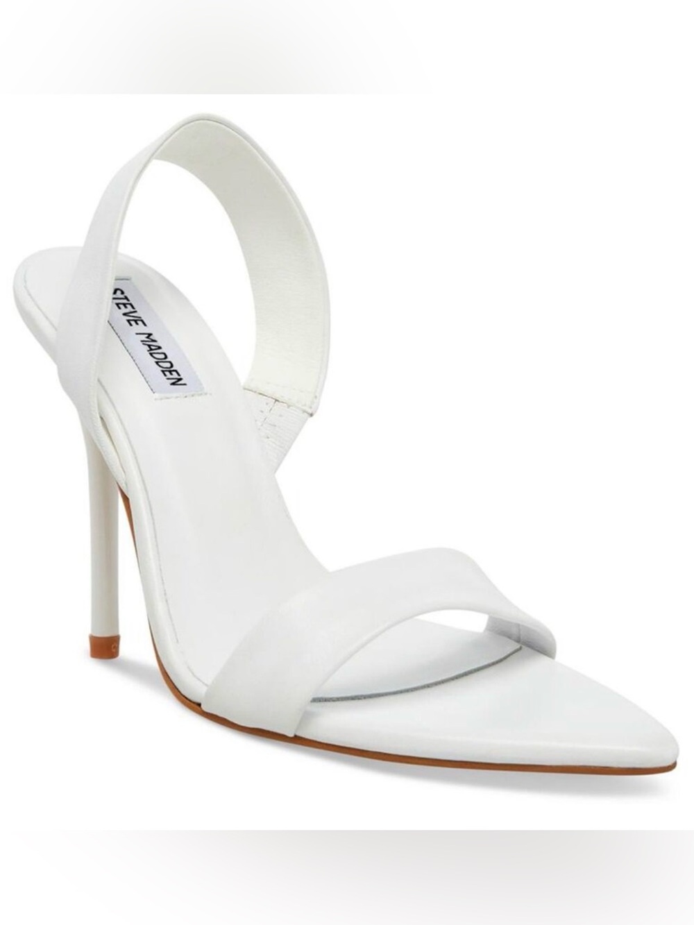 Steve Madden Batali Sandal in White Leather 7 NWOB